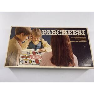 Vintage 1975 Parcheesi Board Game by Selchow & Righter Co. Collectible